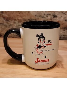 Jamms Las Vegas Restaurant 20th anniversary coffee mug